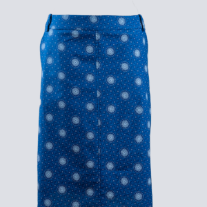Blue pencil skirt
